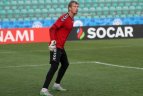 Lietuvos futbolo rinktinės treniruotė Taline prieš rungtynes su estais