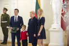 Apdovanojimų ceremonija prezidentūroje.
