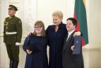 Apdovanojimų ceremonija prezidentūroje.