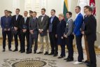 Apdovanojimų ceremonija prezidentūroje.