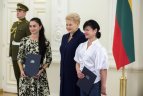 Apdovanojimų ceremonija prezidentūroje.