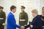 Apdovanojimų ceremonija prezidentūroje.