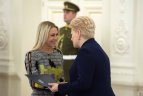 Apdovanojimų ceremonija prezidentūroje.
