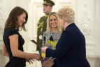 Apdovanojimų ceremonija prezidentūroje.