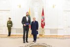 Iškilmių akimirka.