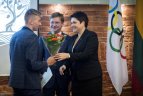 Europos žaidynių prizininkų pagerbimas.