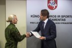 2015 m. pasaulio kariškių sporto žaidynių prizininkų pagerbimas.
