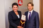 KKSD apdovanoti jubiliejines sukaktis švenčiantys sporto žmonės.