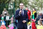 Futbolo aikštės atidarymas Vilniaus lopšelyje-darželyje „Atžalelės“