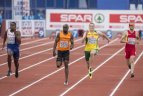 100 m bėgimo pusfinalis. Rytis Sakalauskas.