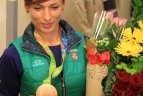 Į Lietuvą D. Valčiukaitė atvežė olimpinį bronzos medalį