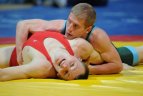 Lietuvos imtynių čempionato akimirka