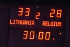 Lietuva – Belgija 33:28.