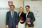 KKSD apdovanoti tarptautinėse varžybose pergales iškovoję Lietuvos sportininkai.