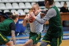 Lietuvos moterų krepšinio rinktinė atvyko į Maskvą žaisti Europos čempionato atrankos rungtynių.