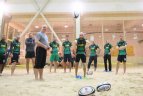 "Tag" regbį ant smėlio su Lietuvos rinktinės nariais išbandė žurnalistai