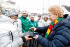 D.Grybauskaitė lankėsi olimpiniame kaimelyje.