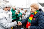 D.Grybauskaitė lankėsi olimpiniame kaimelyje.