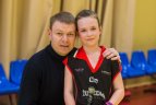 Vaikų žolės riedulio lygos U12 finalinės varžybų momentas