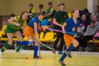 Vaikų žolės riedulio lygos U12 finalinės varžybų momentas