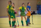 Vaikų žolės riedulio lygos U12 finalinės varžybų momentas