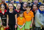 Vaikų žolės riedulio lygos U12 finalinės varžybų momentas