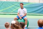 R. Berankis ir treniravosi kartu su Vilniaus vaikais