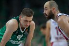 Eurolygos atkrintamosiosKaune. „Žalgiris“ namuose įveikė „Olympiakos“.