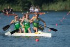 Lietuvos baidarių ir kanojų irklavimo čempionato akimirka.