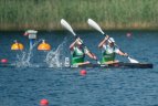 Lietuvos baidarių ir kanojų irklavimo čempionato akimirka.