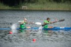 Lietuvos baidarių ir kanojų irklavimoirklavimo čempionato akimirka.