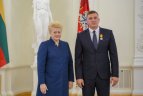 Iškilmių akimirka.
