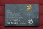 Atidengta atminimo lenta buvusiam Klaipėdos"Atlanto" treneriui Konstantinui Sarsanijai