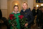 Rinktinės sutikimas Vilniaus oro uoste.
