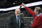 Prieš Eurolygos rungtynes „Žalgirio“ arenoje.
