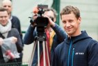 Geriausias Lietuvos tenisininkas R. Berankis Vilniuje.