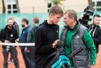 Geriausias Lietuvos tenisininkas R. Berankis Vilniuje.