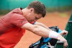Geriausias Lietuvos tenisininkas R. Berankis Vilniuje.