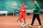 Geriausias Lietuvos tenisininkas R. Berankis Vilniuje.
