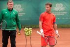 Geriausias Lietuvos tenisininkas R. Berankis Vilniuje.