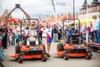 Prieš „Samsonas Rally Rokiškis“ atidarymo ceremoniją vyko žoliapjovių lenktynės.