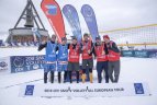 A.Vasiljevas ir M.Malinauskas Europos sniego tinklinio turo etape Italijoje