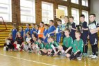 Vaikų futbolo turnyre Vilkaviškio rajone kartu varžėsi berniukai ir mergaitės