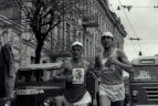 1959 metai. Pirmasis bėgimas Trakai - Vilnius.