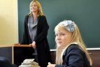 Ž. Balčiūnaitė Mokytojų dieną tapo mokytoja.