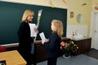 Ž. Balčiūnaitė Mokytojų dieną tapo mokytoja.