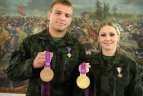 Pagerbti kariai olimpiečiai.