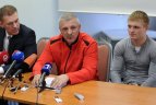 Bokso federacijos spaudos konferencija.