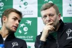 Lietuvos tenisininkai prieš mačą nusiteikę pozityviai