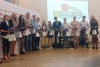 Apdovanojimų ceremonijos akimirka